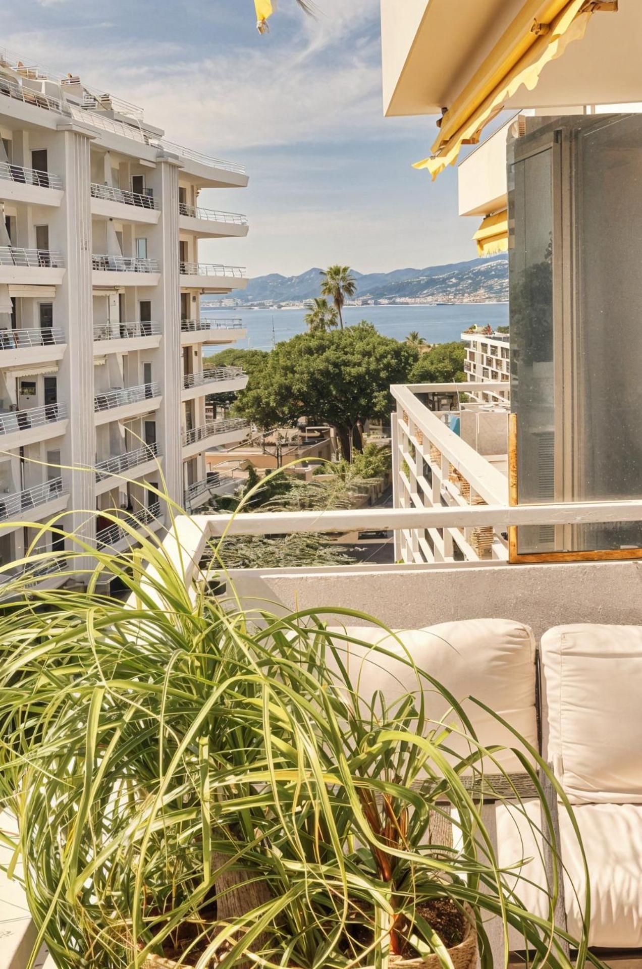 Frgk "Etoile Du Sud Terrasse Vue Mer Palm Beach" Cannes Exteriör bild